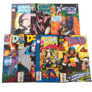 Marvel 2099 Comic Book Lot of 7 X-Men Ghost Rider Doom X-Nation VF+ 1st Issues